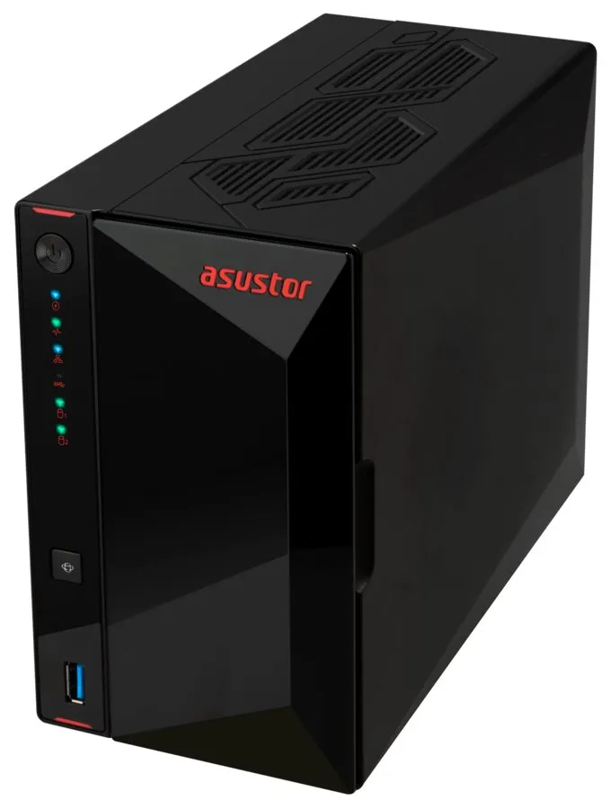 Asustor Nimbustor 2 Gen2 AS5402T 2 Bay NAS, Quad-Core 2.0GHz CPU, Dual 2.5GbE Ports, 4GB DDR4, 4x M.2 SSD Slots