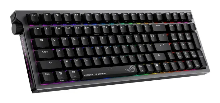 ASUS klávesnice ROG Strix Morph 96 WL, Mechanická, Bezdrátová, US, černá