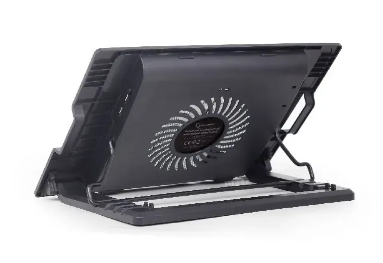 Gembird Podstavec pod notebook NBS-1F17T-01, pro notebooky do 17", 125m větrák,