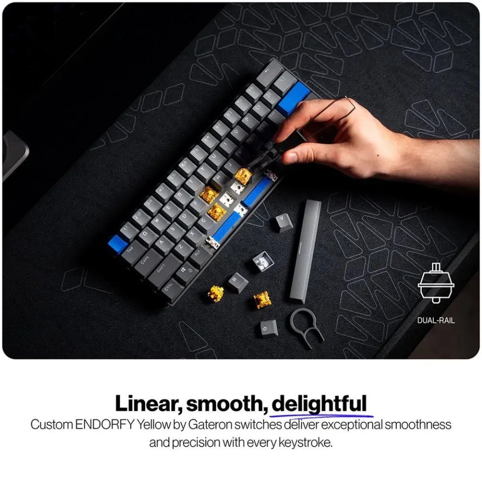 Endorfy Thock V2 Compact Wireless Klávesnice,herní,bezdr.,mechan.,Endorfy Yellow