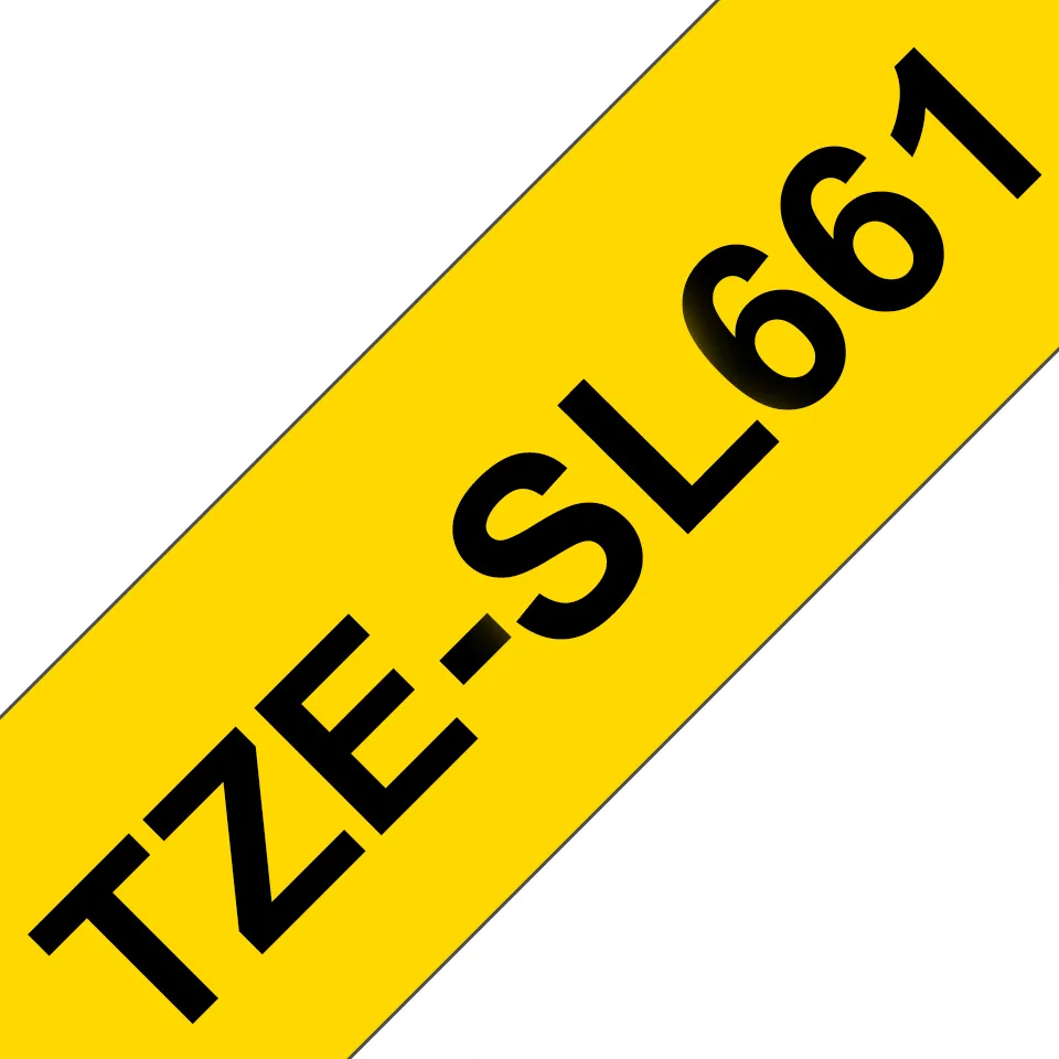 Brother - TZE-SL661, žlutá / černá (36mm, samolaminovací), délka 8m