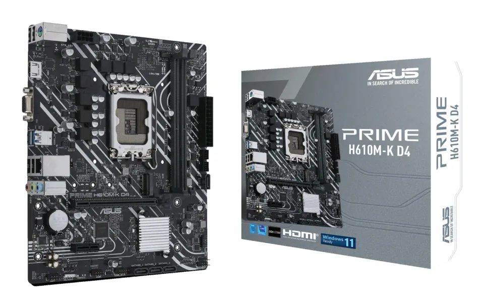 ASUS MB Sc LGA1700 PRIME H610M-K DDR4, Intel H610, 2xDDR4, 1xHDMI, 1xVGA, mATX