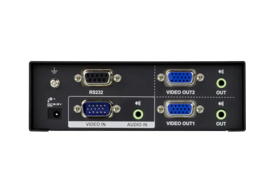 ATEN VS0102-AT-G 2PORT VGA Splitter with Audio W/EU ADP