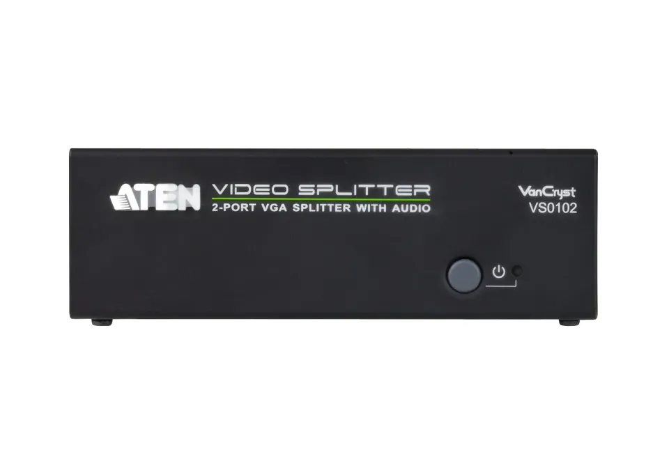 ATEN VS0102-AT-G 2PORT VGA Splitter with Audio W/EU ADP