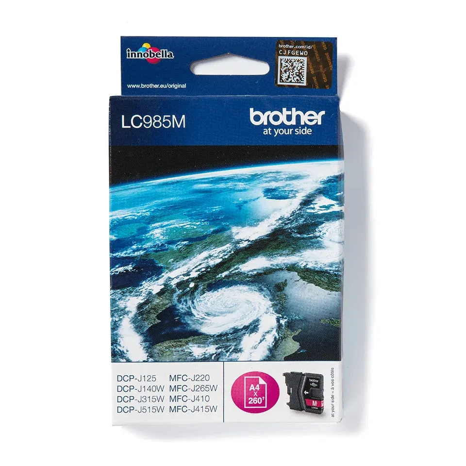 BROTHER LC-985M originální náplň purpurová - 260 stran
