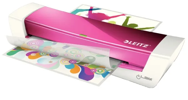 LEITZ iLAM Home Office A4 teplý laminátor, WOW růžová