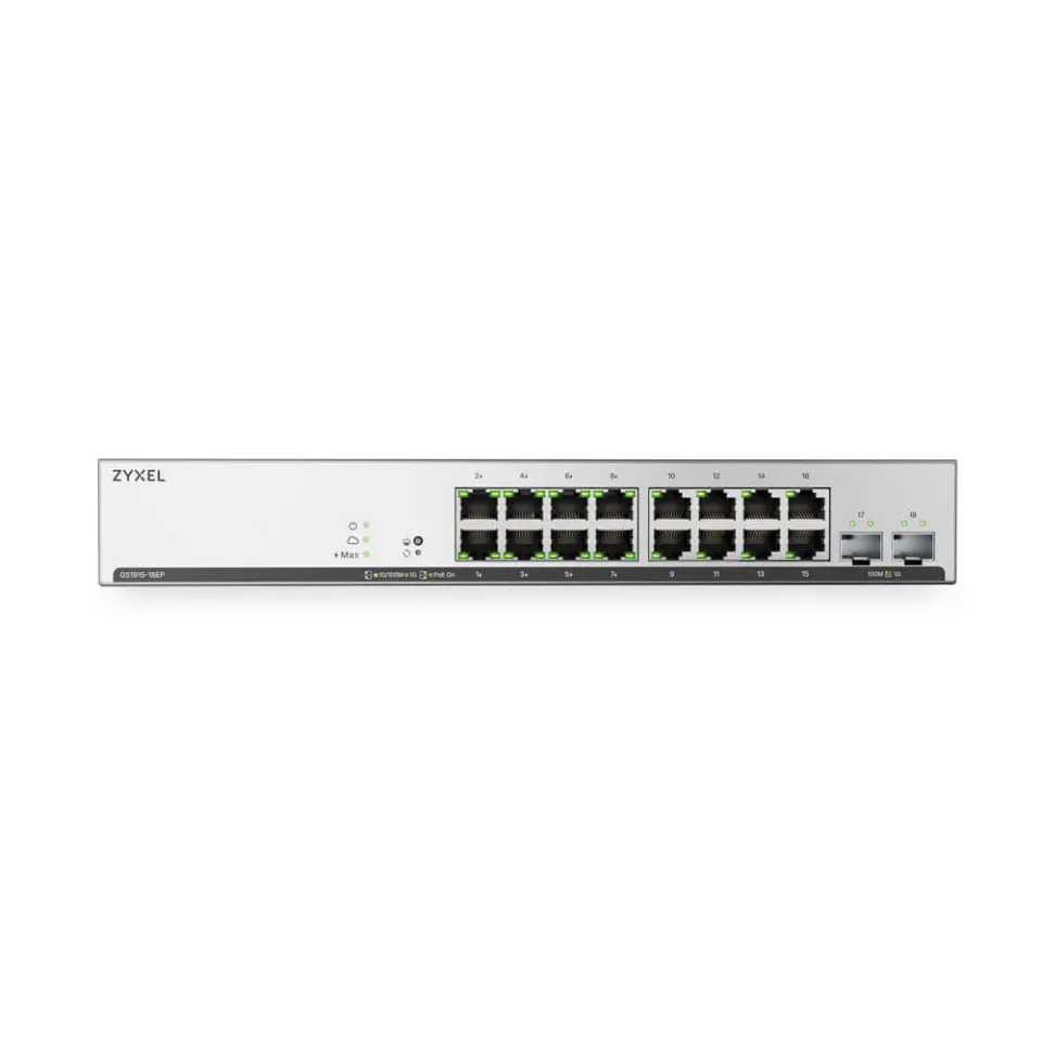 ZYXEL GS1915-18EPv2, 18 Port, 8x GbE, 8x GbE PoE