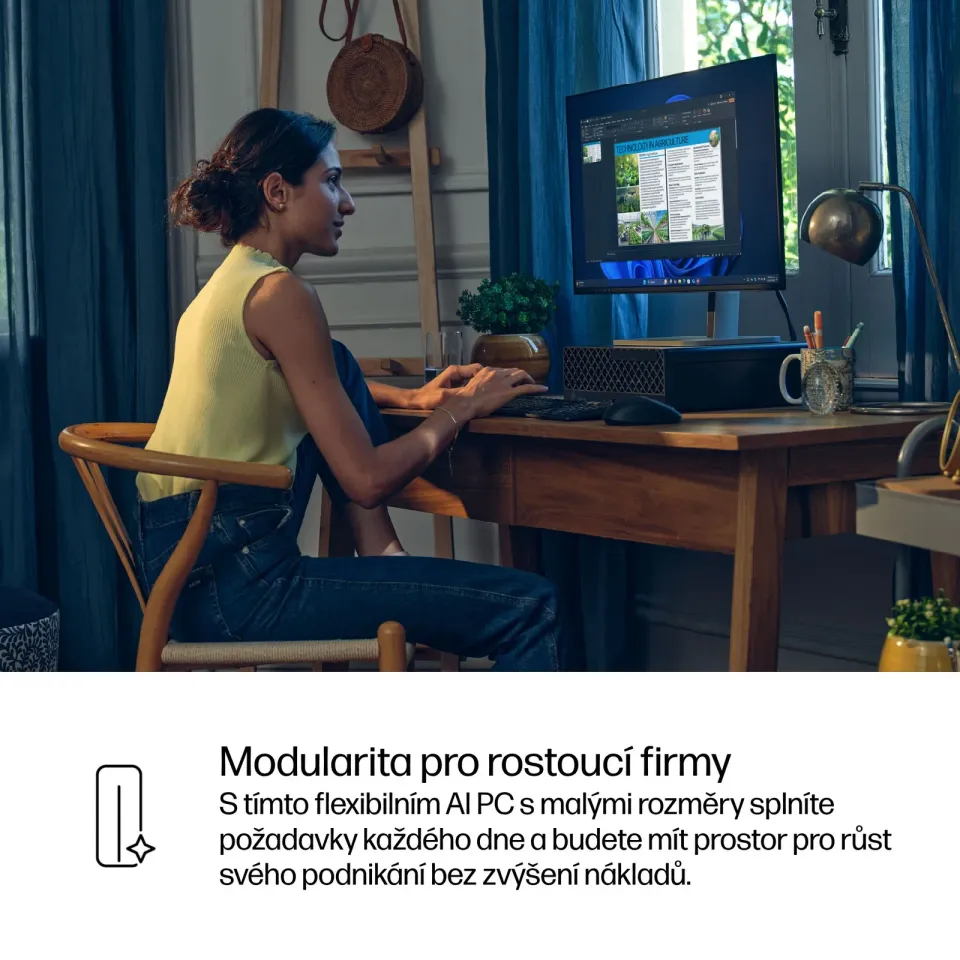 HP PC ProDesk 4 SFF G1i AI, Ultra 5 235, 1x16GB, 512GB,Intel UHD (Arc)3Xe LPG,kl. a myš, 180W Gold, DP+HDMI,Win11Pro