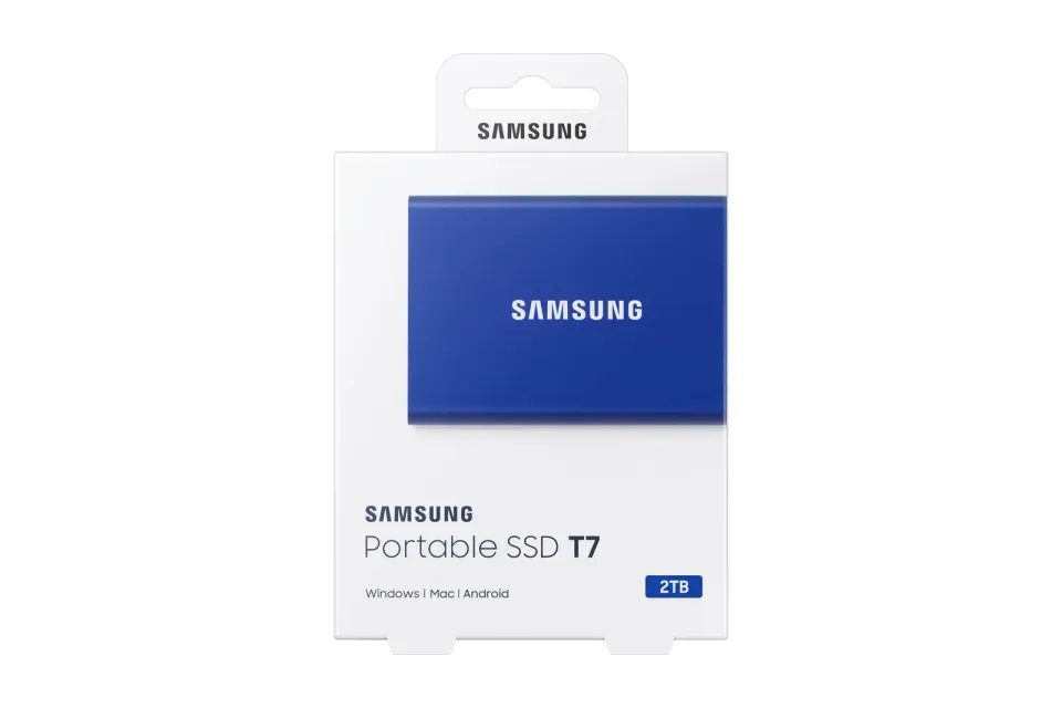 SAMSUNG T7 externí ssd 2TB USB3.2 Gen2 (modrý)
