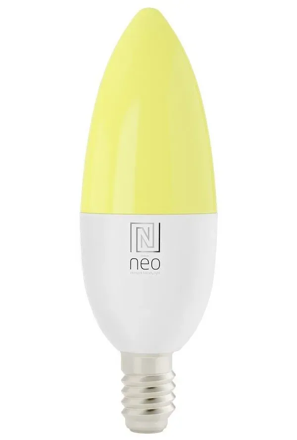 IMMAX NEO SMART žárovka LED E14, C37, 4,8W RGB+CCT, stmívatelná, Zigbee, TUYA