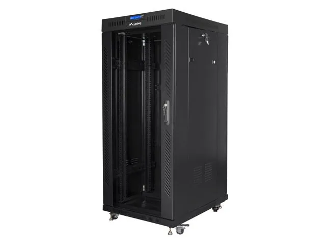 LANBERG Volně stojící skříň 19" 27U/800x1000 (v rozloženém stavu) černá (RAL9004