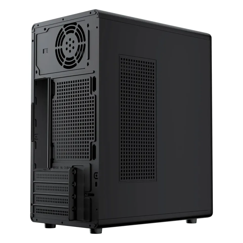 1stCOOL MicroTower STEP Premium 2 ver.1, AU, 4xUSB, black černý, bez zdroje, microtower mATX (USB2, Audio) (PC case)