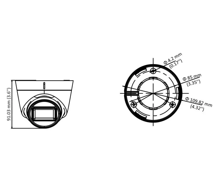 Hikvision DS-2CE78D0T-IT3FS(2.8mm) - 2MPix HDTVI Turret kamera; IR 40m, 4v1, IP67, mikrofon