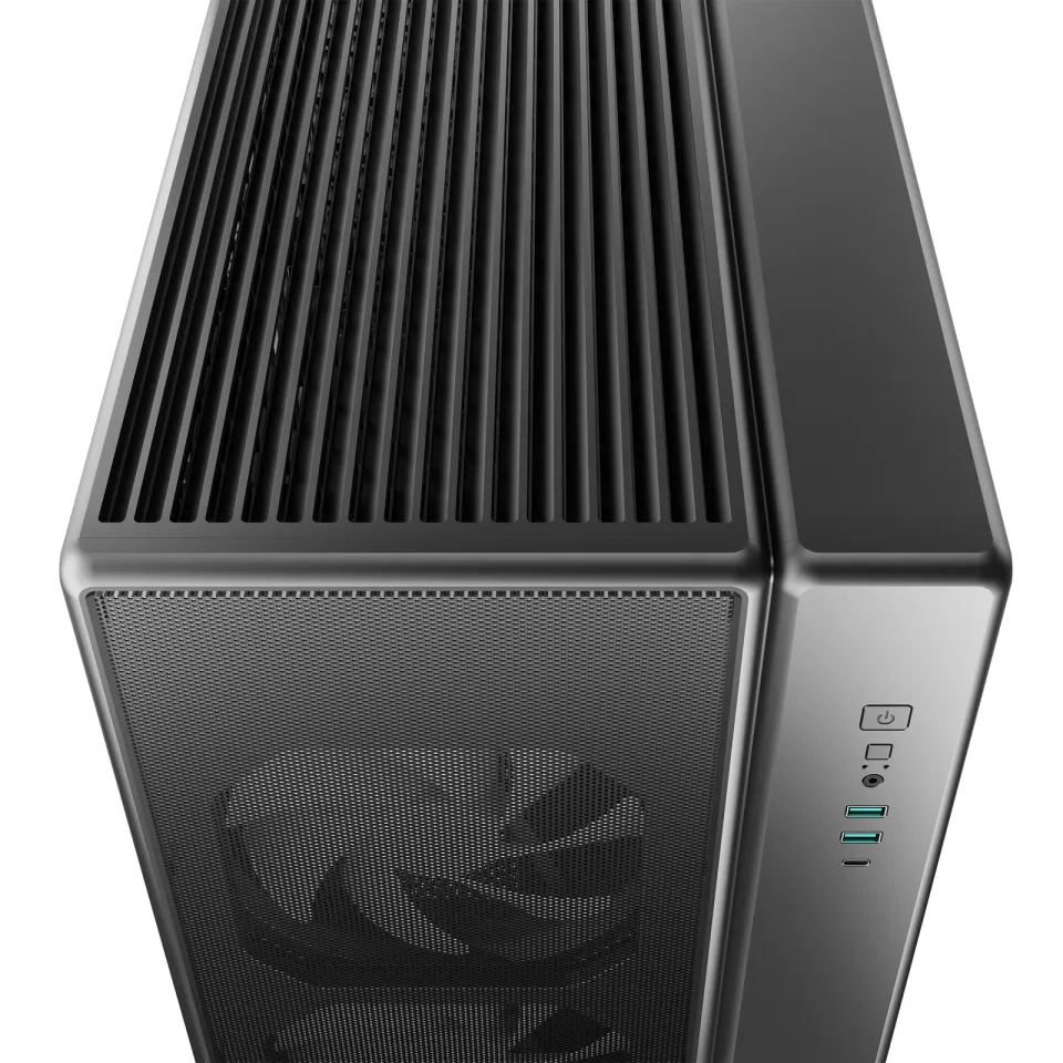 DEEPCOOL Case CG590 MESH 2F, ATX, Průhledná bočnice, 2x160mm ARGB, černá