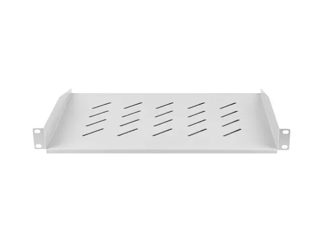 LANBERG 19" PEVNÁ POLICE 1U/483X300MM MAX. NOSNOST DO 25 KG ŠEDÁ