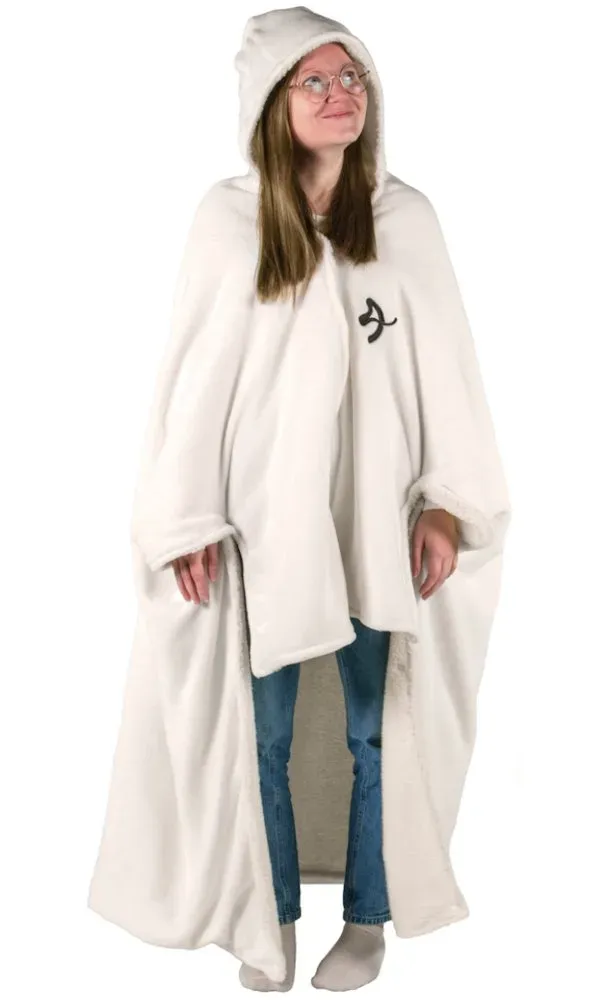 AROZZI Chair Blanket White/ univerzální hřejivá deka pro herní a kancelářské židle/ bílá