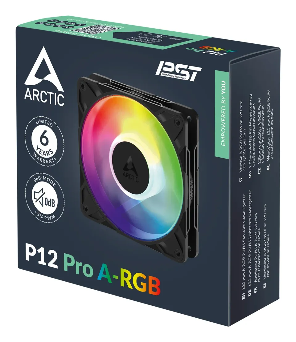 ARCTIC P12 Pro A-RGB ventilátor - 120mm, black