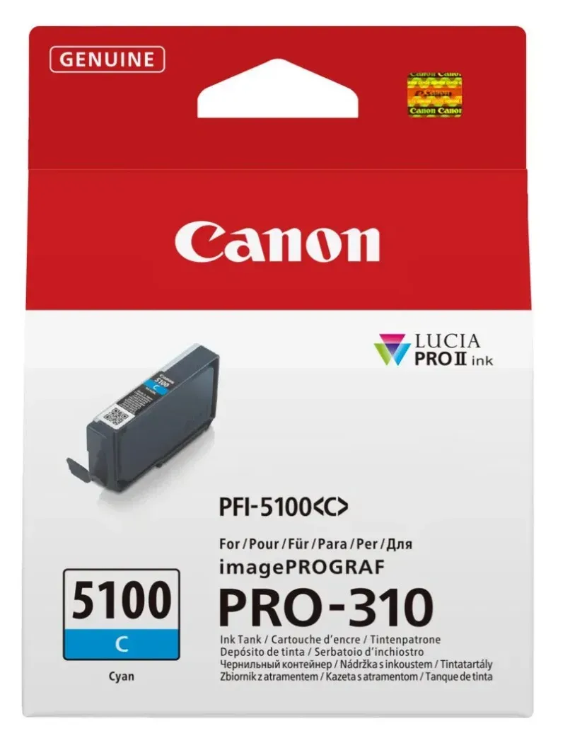 Canon cartridge PFI-5100C Cyan cartridge pro ImagePROGRAF PRO-310