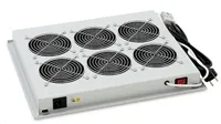 TRITON Ventilační jednotka horní (spodní), 6 ventilátorů-230V/90W, termostat, šedá