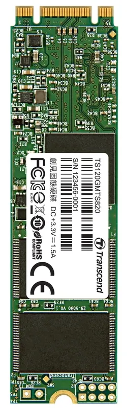 TRANSCEND MTS820S 120GB SSD disk M.2 2280, SATA III (TLC), 500MB/s R, 350MB/s W