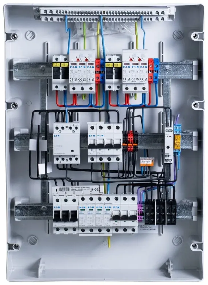 Solarmi DCAC40 osazený rozvaděč pro fotovoltaiku, AC+DC