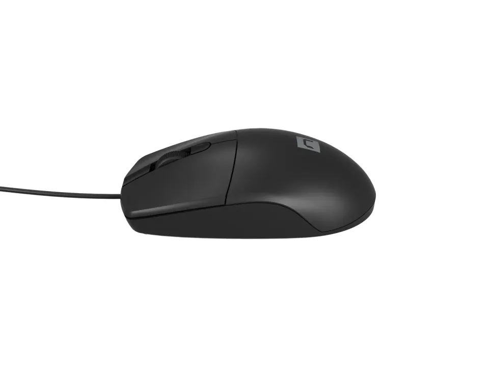 Natec optická myš RUFF Plus 1200 DPI/Kancelářská/Optická/1 200 DPI/Drátová USB/Černá