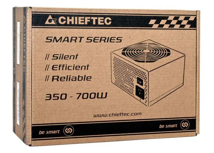 CHIEFTEC zdroj Smart Series, GPS-500A8, 500W, Active PFC, retail