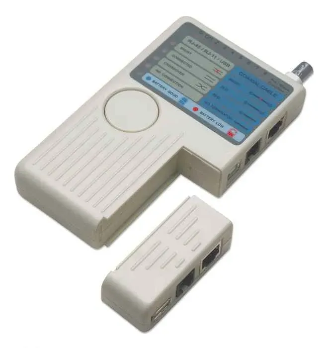 Intellinet Cable Tester, 4-in-1, RJ11, RJ45, USB and BNC