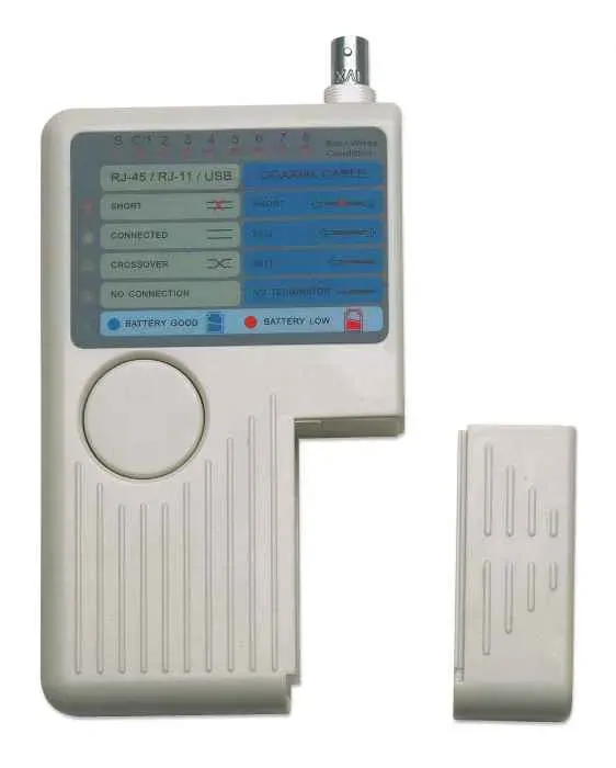 Intellinet Cable Tester, 4-in-1, RJ11, RJ45, USB and BNC