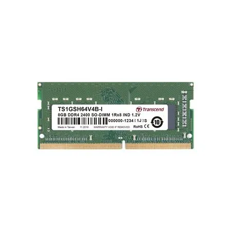 Transcend paměť 8GB Industrial SODIMM DDR4 3200 1Rx8 ((1Gx8)x8) CL22