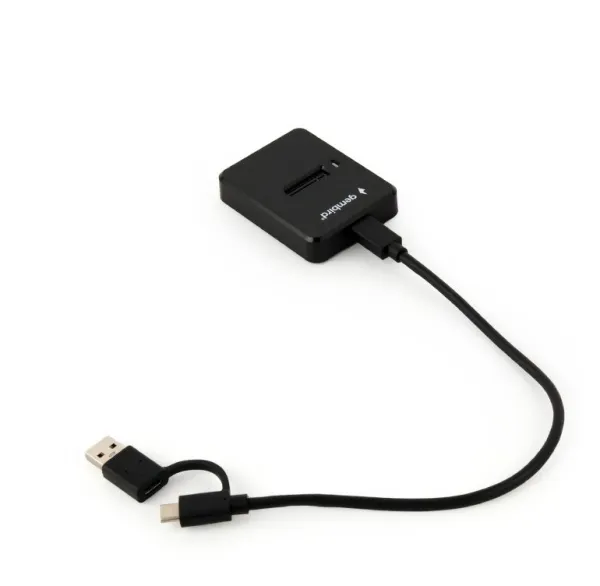 Gembird Desktopová dokovací stanice pro M.2 SATA a NVME SSD disky s USB Type-C,