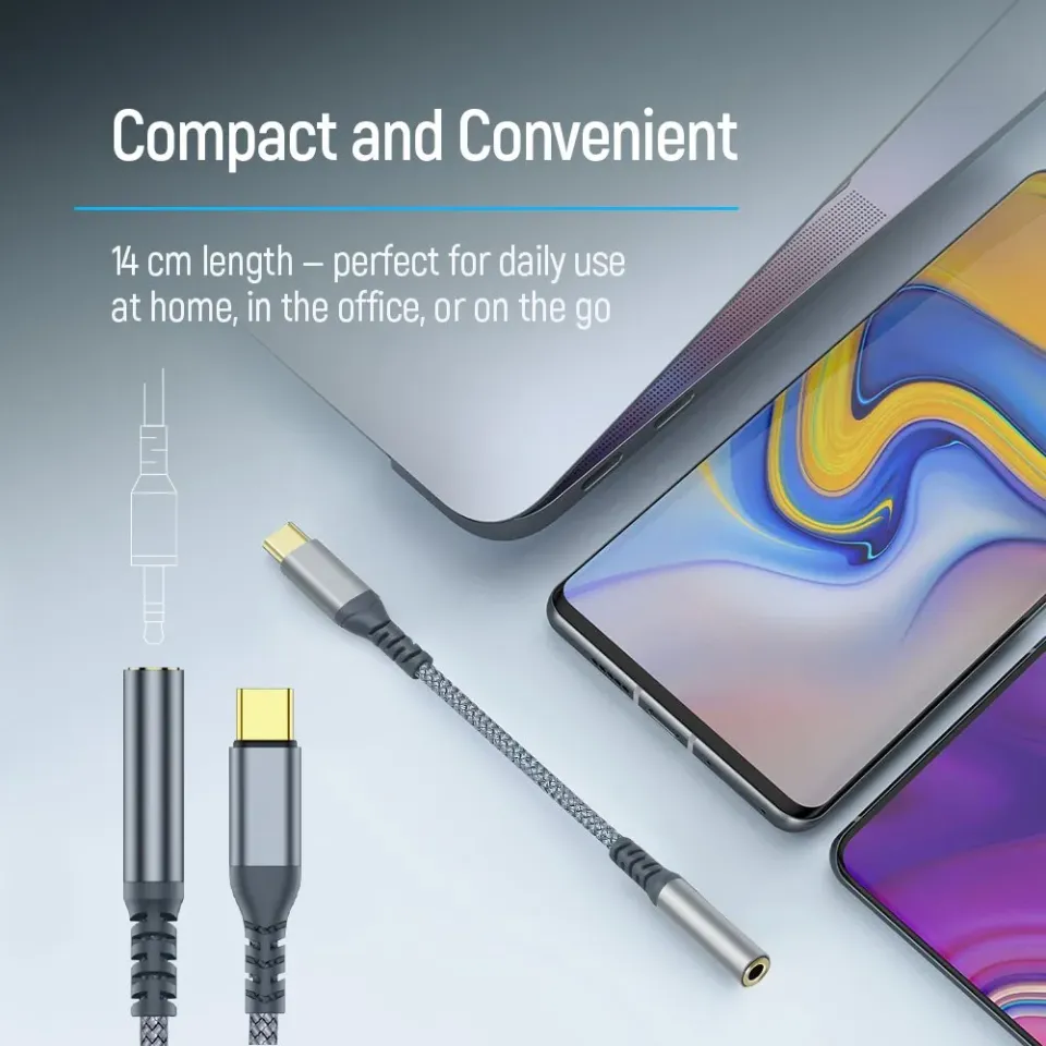 Colorway Adaptér USB-C na Female 3.5 mm/ 14cm