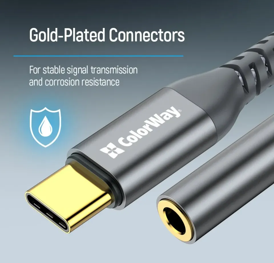 Colorway Adaptér USB-C na Female 3.5 mm/ 14cm