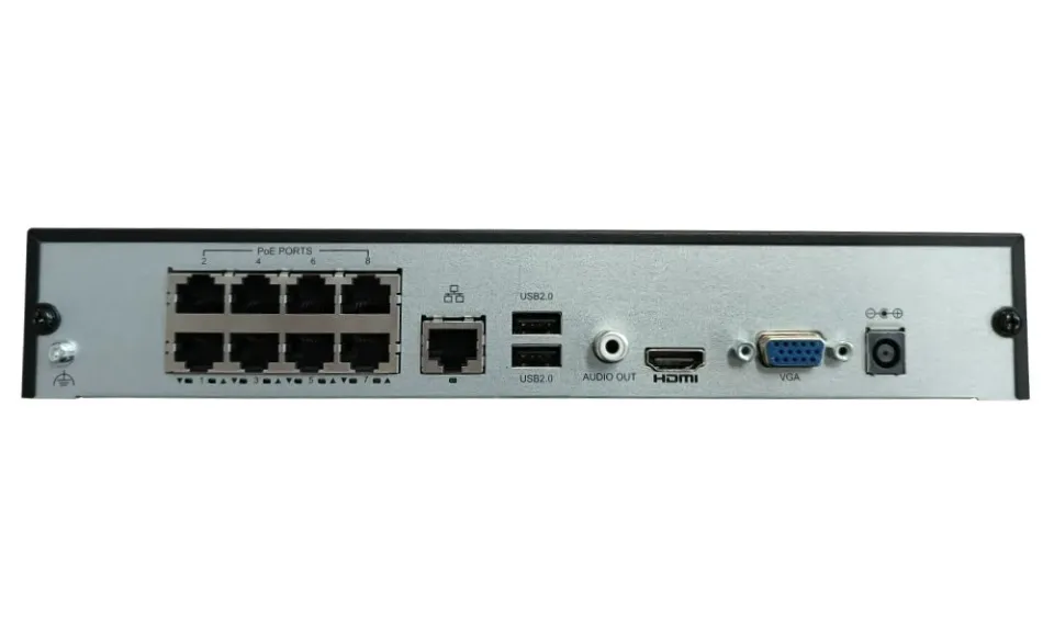 Uniarch by Uniview NVR rekordér/ NVR-108E2-P8/ pro 8 kamer/ rozlišení 8 Mpix/ 8x PoE/ Onvif