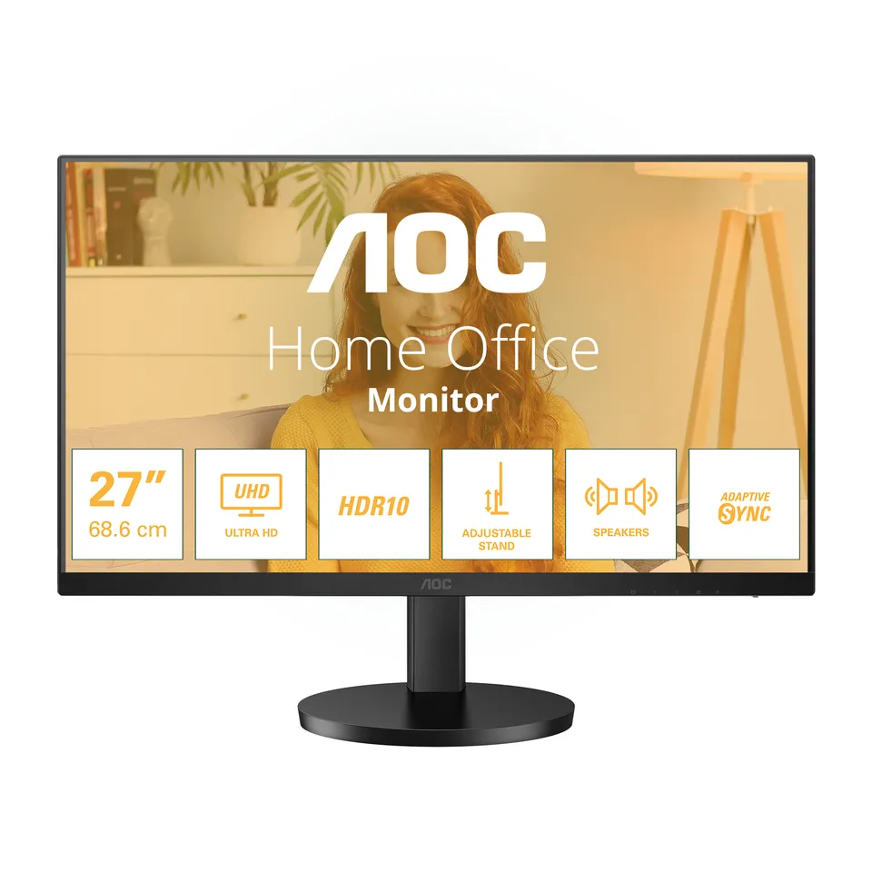 AOC LCD U27B3AF 27" IPS 4K/3840x2160@60Hz/4ms/350cd/2xHDMI/DP/Repro/HAS/VESA