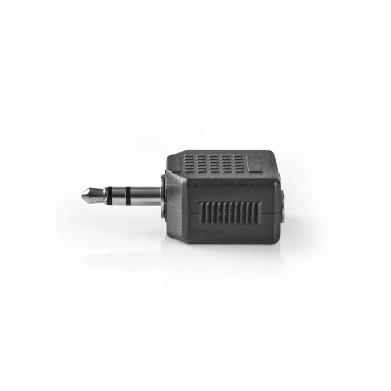 Nedis CAGB22945BK - Stereofonní audioadaptér | 3,5mm Zástrčka - 2× 3,5mm Zásuvka