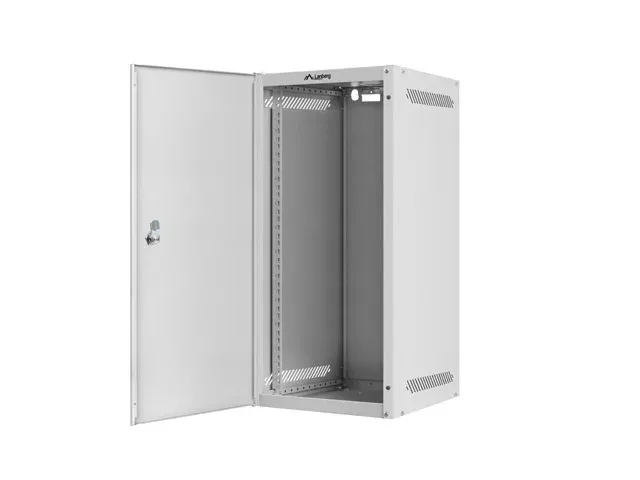 LANBERG RACKOVÁ SKŘÍŇ 10" NÁSTĚNNÁ 12U/280X310 PRO VLASTNÍ MONTÁŽ S KOVOVÝMI DVEŘMI ŠEDÁ-FLAT PACK