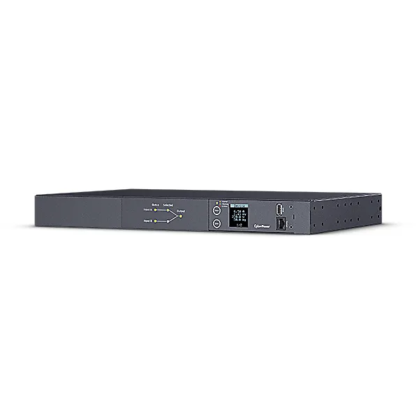 CyberPower Rack ATS PDU, Metered, 1U, 16A, vstup 2x IEC C20, výstup 8x C13, 2x I