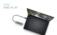 i-Tec USB-C 3.1 HUB 3port Metal + Gigabit Ethernet adaptér, 1x USB na RJ-45