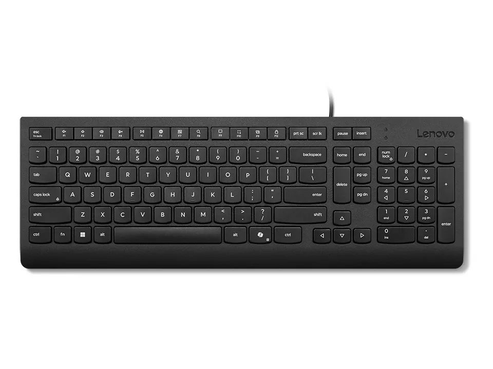 Lenovo Essential Wired Keyboard (Black) - Slovak 245/PS/2/SK/Černá