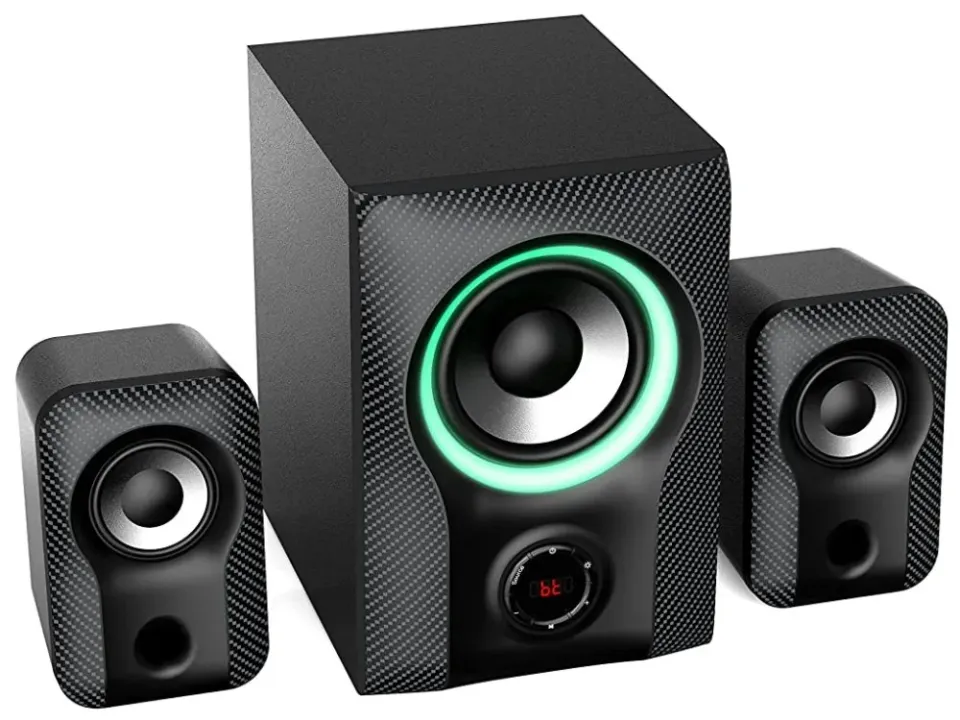 FENDA F&D repro F590X/ 2.1/ 60W/ černé/ RGB/ BT5.3/ USB přehrávání/ dálkové ovládání