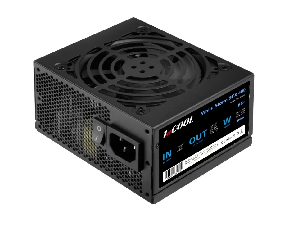 1stCOOL zdroj 400W WHITE STORM SFX 400W 85+ s aktivnim PFC, ventilátor 80mm (zdroj do PC case)