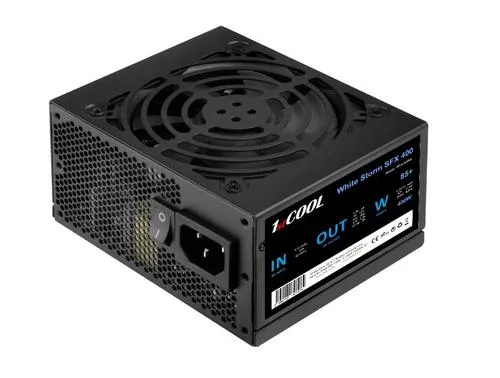 1stCOOL zdroj 400W WHITE STORM SFX 400W 85+ s aktivnim PFC, ventilátor 80mm (zdroj do PC case)