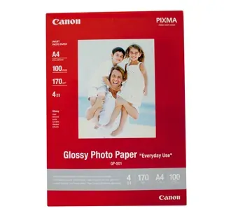 Canon fotopapír GP-501 A4, 10x15 cm, lesklý, 5 ks, 210g