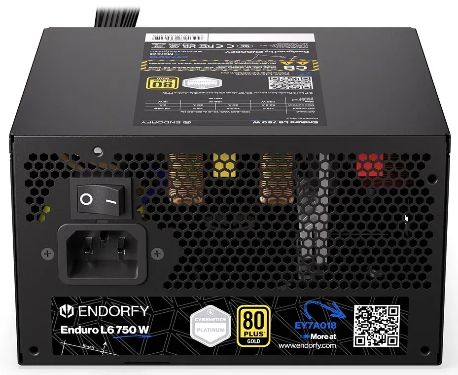 Endorfy Enduro L6 750W,Zdroj, ATX 3.1, 750W, aktivní PFC, 120mm ventilátor, PCIe