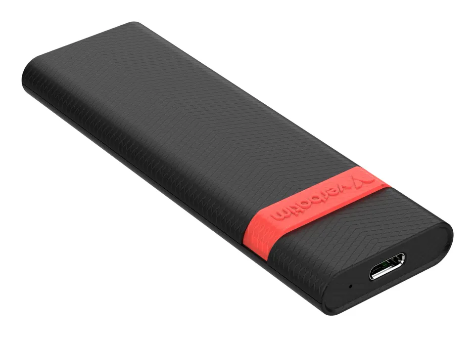 VERBATIM Kryt M.2 NVMe SSD Store ‘n’ Go, USB 3.2 Gen 2, černá