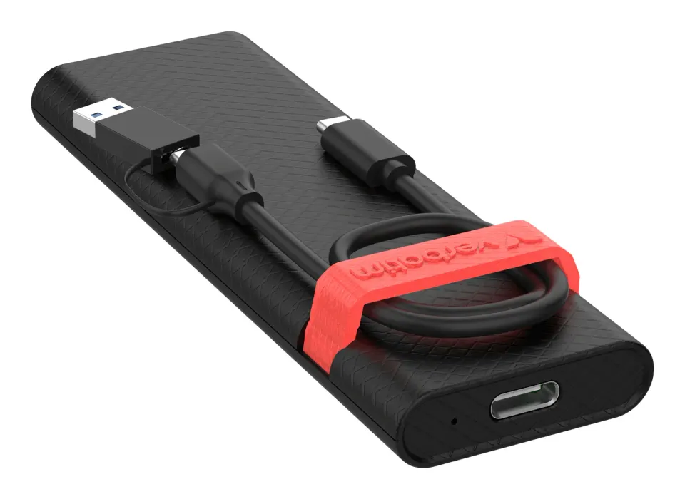 VERBATIM Kryt M.2 NVMe SSD Store ‘n’ Go, USB 3.2 Gen 2, černá