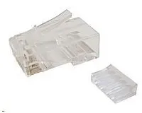 Solarix Konektor RJ45 CAT6 UTP 8p8c nestíněný skládaný na licnu / 100 ks KRJ45/6