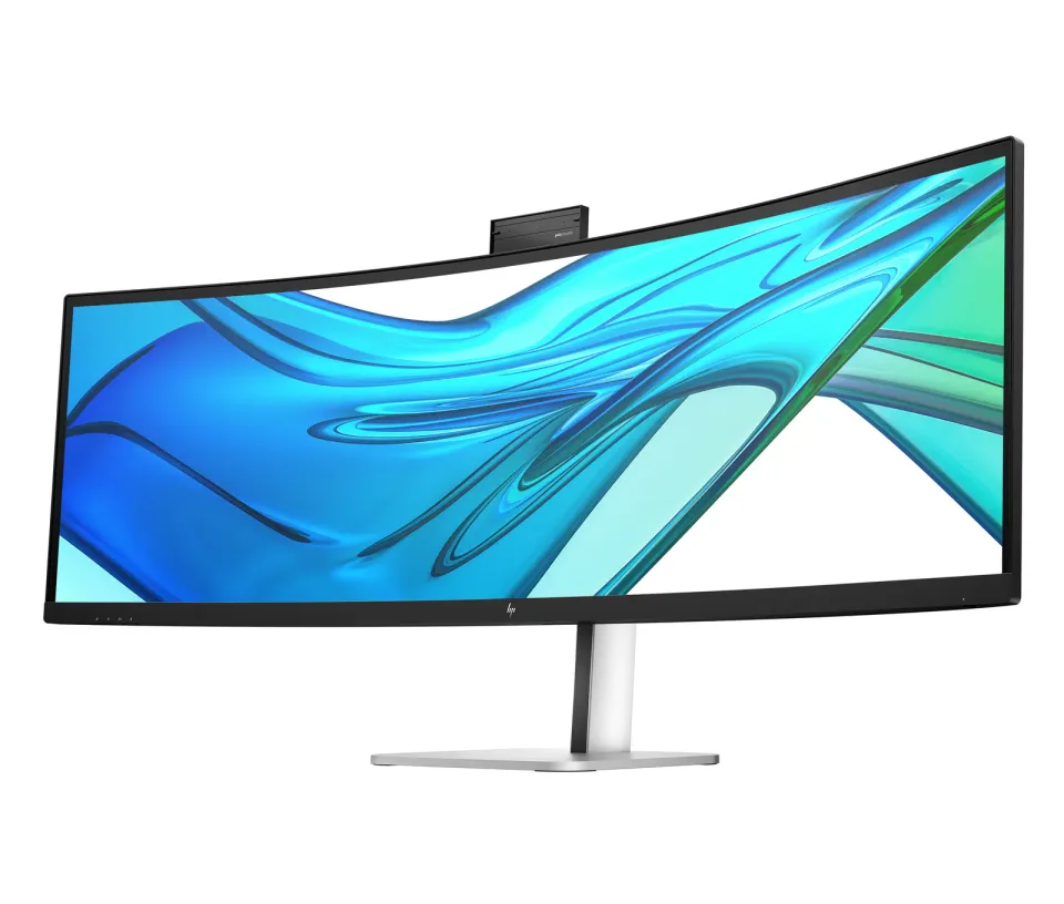 HP LCD HP 549pm Conferencing Monitor 49", 5120x1440 DQHD, VA AG 1800R, 400nits, 165Hz, 4000:1, 5ms, 32:9, DP 1.4, HDMI 2.1, 2xUSB-C 140W, USB-C 15W, 3x USB-A, repro, IR 5MP webcam, RJ-45, Výškově nast