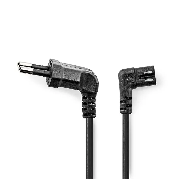 Nedis CEGL11055BK30 - Napájecí Kabel | Euro Zástrčka – IEC-320-C7 | 3 m | Úhlov